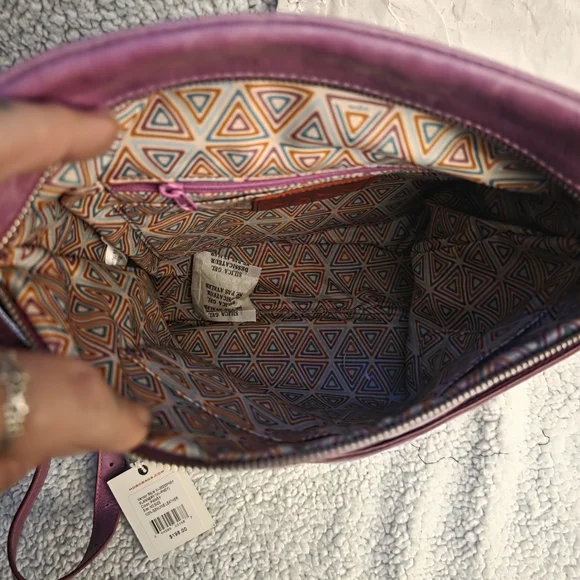 Hobo International Liza Purple Leather Crossbody Bag - Picture 6 of 12